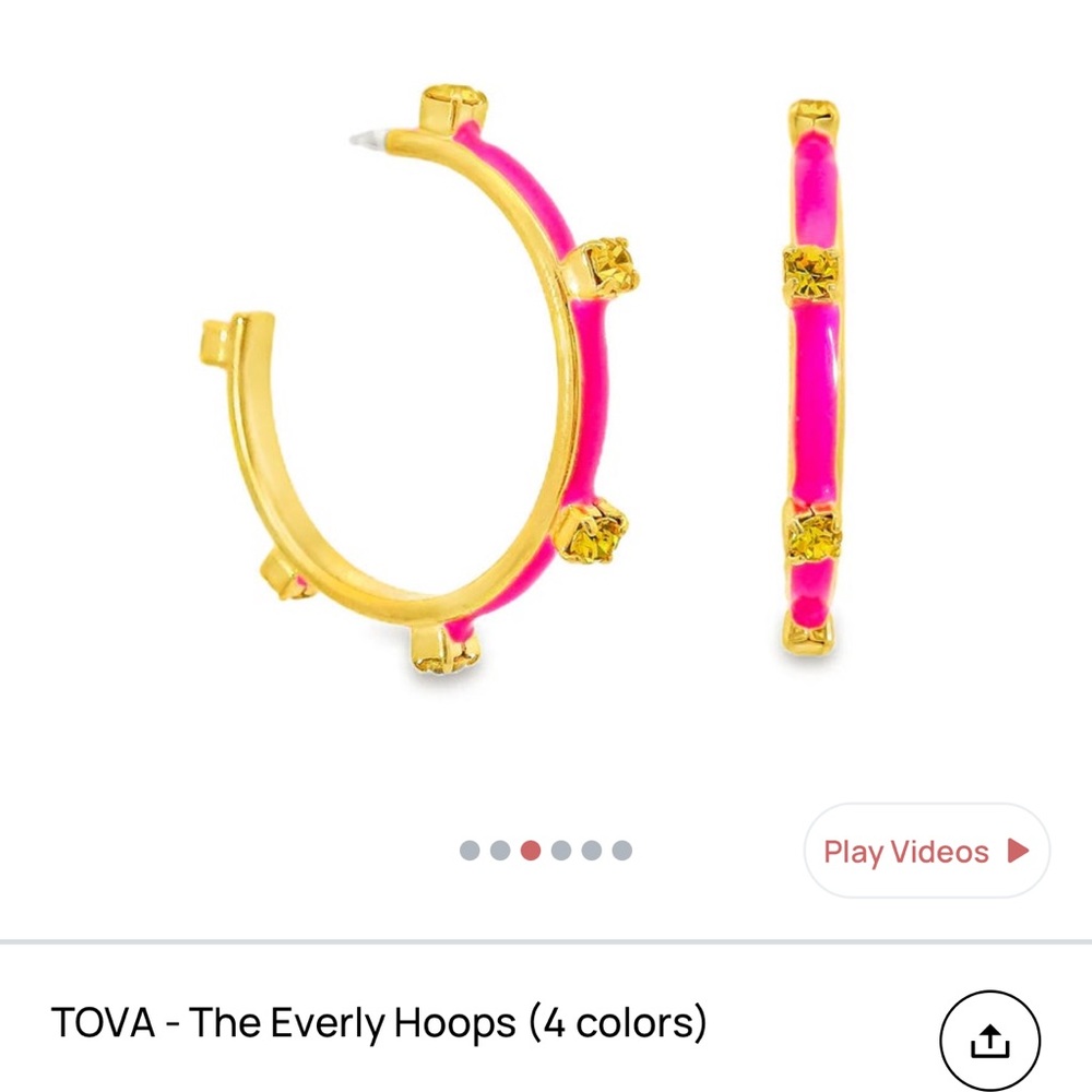 TOVA Everly Hoop Earrings
